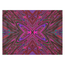 Trippy Hot Pink, Red and Blue Abstrakt Butterfly Tischdecke