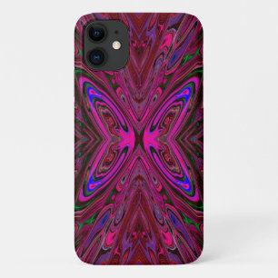 Trippy Hot Pink, Rot und Blau Abstrakter Schmetter Case-Mate iPhone Hülle