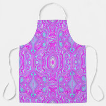 Trippy Hot Pink und Aqua Blue Abstrakt Pattern