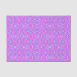 Trippy Hot Pink und Aqua Blue Abstrakt Pattern Seidenpapier