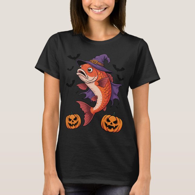 Trippy Kampffisch Wirbel T-Shirt (Vorderseite)