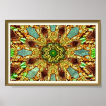 Trippy Keleidoscopic Poster