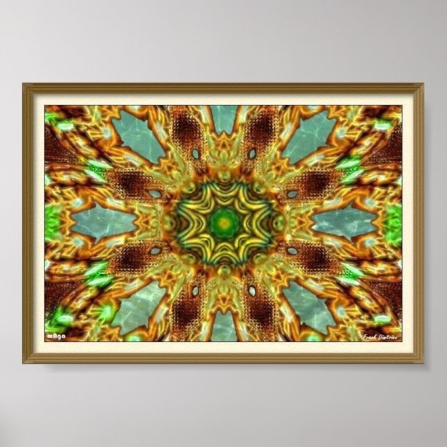 Trippy Keleidoscopic Poster (Vorne)