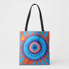 Trippy-Krawatte Retro Blue & Orange