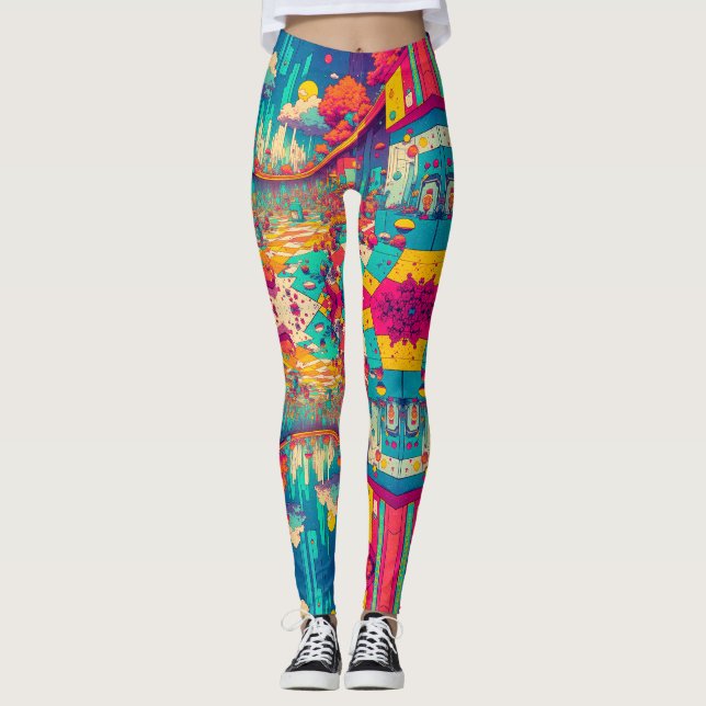 Trippy Leggings (Vorderseite)