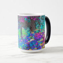 Trippy Lime Green und Lila Garden Sunrise