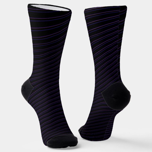 Trippy Lines Socken (Gewinkelt)