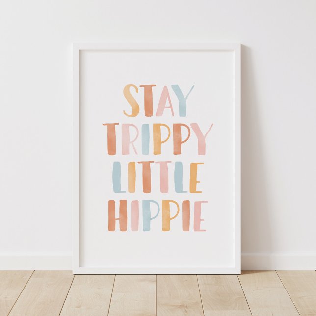 Trippy Little Hippie Girls Zimmerdekor bleibe Poster (Von Creator hochgeladen)
