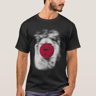 Trippy Löwe Japan Japanische Flagge EDM Raves Tech T-Shirt