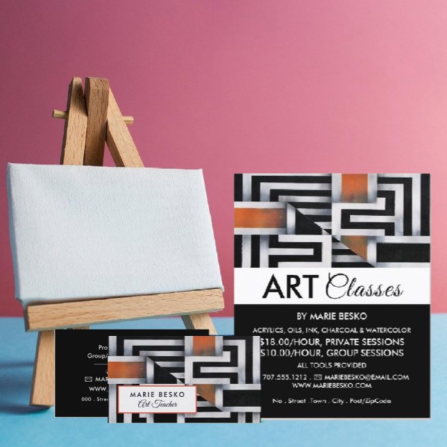 Trippy-Maze-Muster, Art-Class-Werbung Flyer (Von Creator hochgeladen)