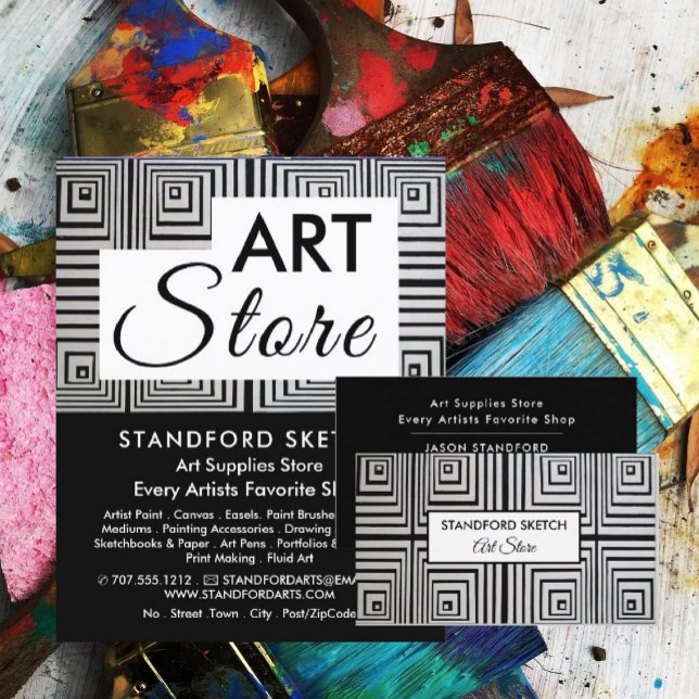 Trippy Maze Square, Art Supplies Store Flyer (Von Creator hochgeladen)