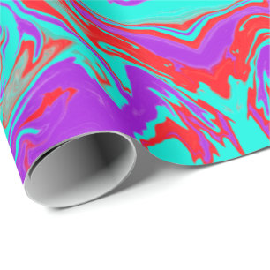 Trippy Modern Liquid Pop Art Candy Lovin Geschenkpapier