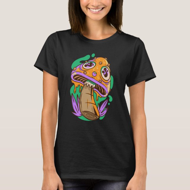 trippy mushroom fungi T-Shirt (Vorderseite)
