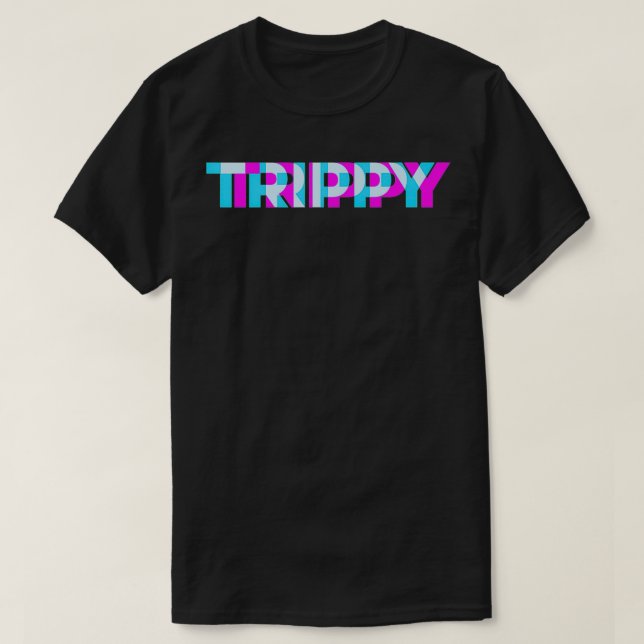 TRIPPY Optische Effekte Perfekt für Party oder Fes T-Shirt (Design vorne)
