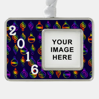 Trippy-Ornamente Rahmen-Ornament Silber