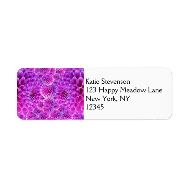 Trippy Pink PomPom Dahlia Blume (Vorne)