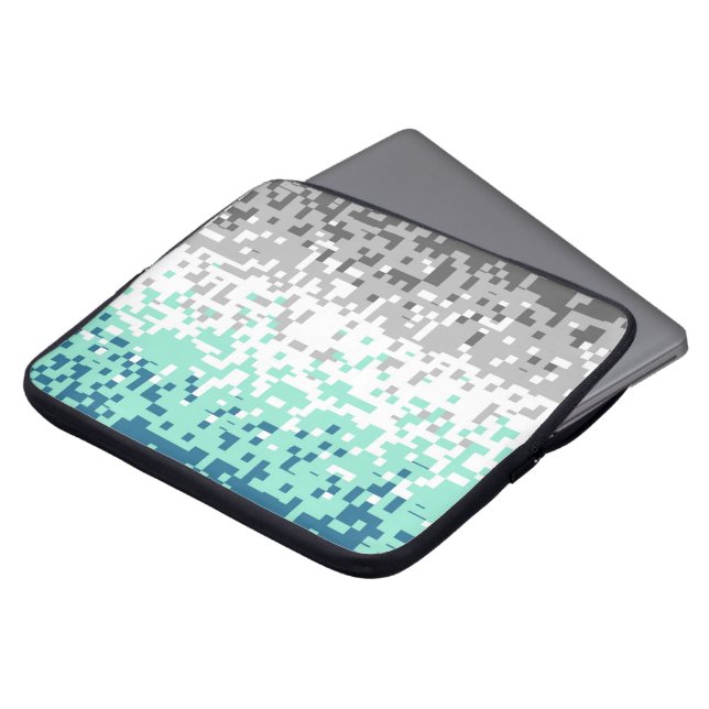 Trippy-Pixel-Abstrakte Frayromantic-Pride-Flag Laptopschutzhülle (Vorne Oben)