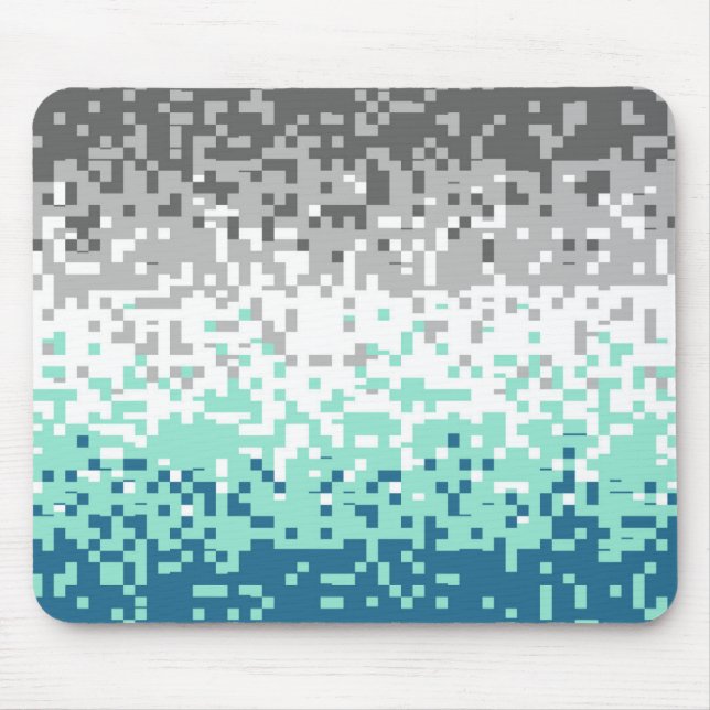 Trippy-Pixel-Abstrakte Frayromantic-Pride-Flag Mousepad (Vorne)