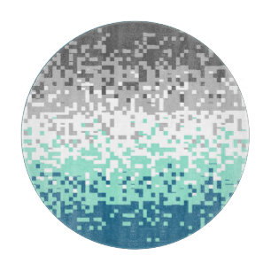 Trippy-Pixel-Abstrakte Frayromantic-Pride-Flag Schneidebrett