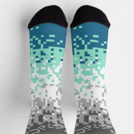 Trippy-Pixel-Abstrakte Frayromantic-Pride-Flag Socken