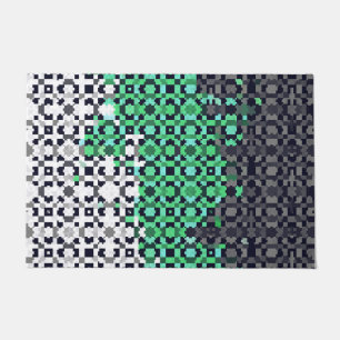 Trippy Pixelated Abstract Neutrois-Stolzflagge Fußmatte