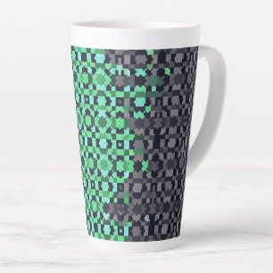 Trippy Pixelated Abstract Neutrois-Stolzflagge Milchtasse