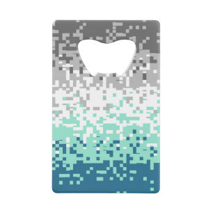 Trippy Pixelated Abstrakte Frayromantische Pride-F Geldbeutel Flaschenöffner