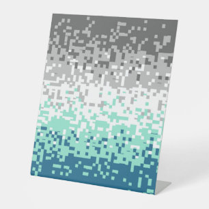 Trippy Pixelated Abstrakte Frayromantische Pride-F Sockelschild