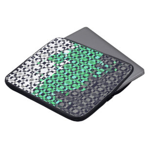 Trippy Pixelated Abstrakte Neutrois-Flagge Laptopschutzhülle