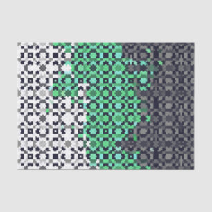 Trippy-pixeles Abstraktes Neutrois-Pride-Flag Seidenpapier