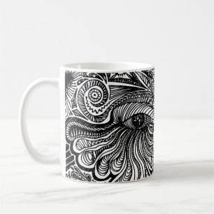 Trippy-Portrait Kaffeetasse