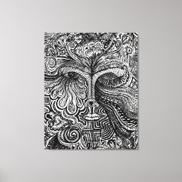 Trippy-Portrait Leinwanddruck