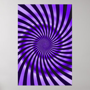 Trippy Poster: Abstrakt Lila Poster