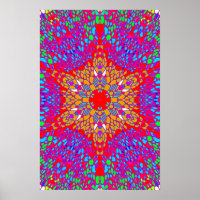 Trippy Poster: Abstrakt Psychedelisch