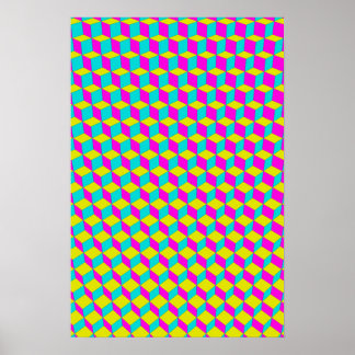 Trippy Poster: CMYK Abstrakt Poster