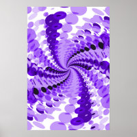 Trippy Poster: Lila Abstraktes Kunstwerk
