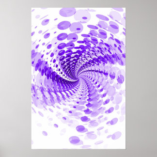 Trippy Poster: Lila Abstraktes Kunstwerk Poster