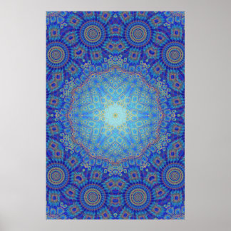 Trippy Poster: Psychedelische Radialkunst Poster