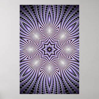 Trippy Poster: Psychedelische Radialkunst Poster