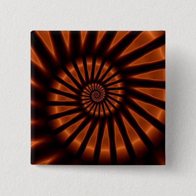 Trippy Psychedelic Backlighting Fine Fraktal Button (Vorderseite)