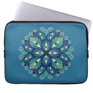 Trippy Psychedelic Eyes Floral Surreal Art Laptopschutzhülle