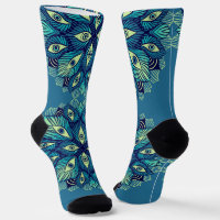 Trippy Psychedelic Eyes Floral Surreal Art
