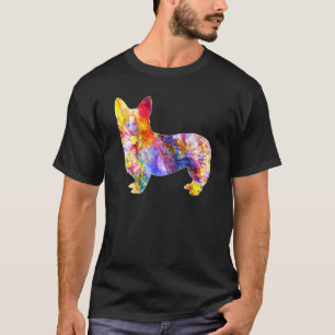 Trippy psychedelische farbenfrohe Kunst Pembroke W T-Shirt
