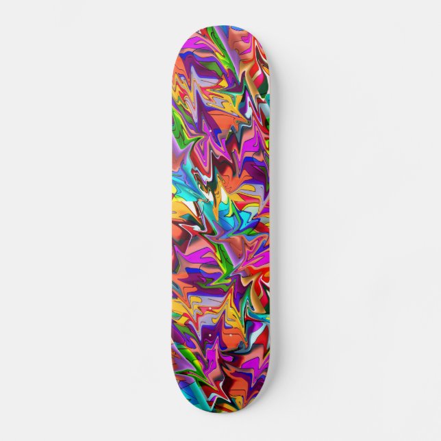 Trippy psychedelische skateboard (Vorderseite)