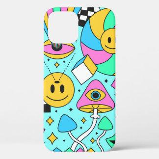 Trippy Regenbogen 60er Pop psychedelisches nahtlos Case-Mate iPhone Hülle