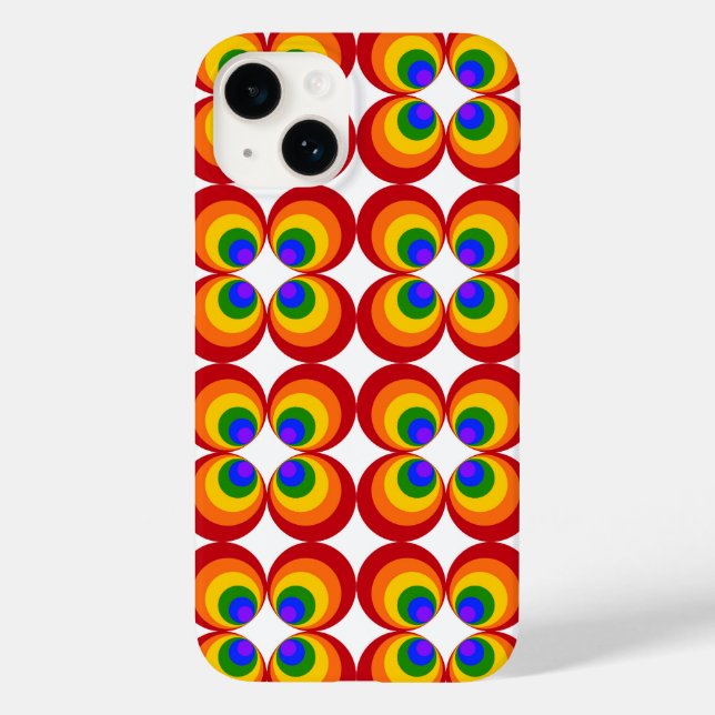Trippy Regenbogenblumen Case-Mate iPhone Hülle (Rückseite)