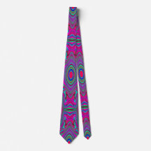 Trippy Retro Magenta, Blau und Grün Abstrakt