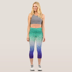 Trippy Ripply Funky Boho MLM Männer die Männer lie Capri Leggings