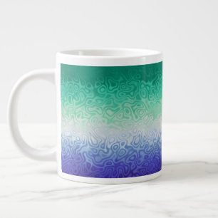 Trippy Ripply Funky Boho MLM Männer die Männer lie Jumbo-Tasse