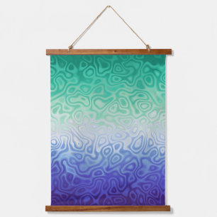 Trippy Ripply Funky Boho MLM Männer die Männer lie Wandteppich Mit Holzrahmen